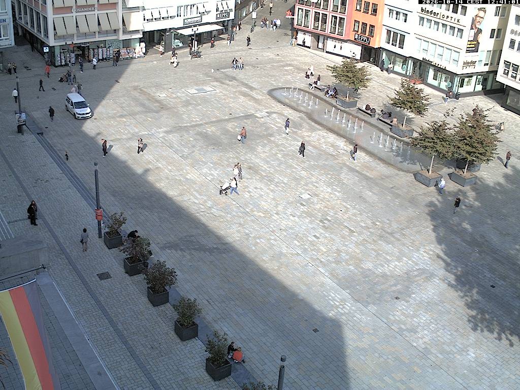 Archiv Foto Webcam Stuttgart: Marktplatz