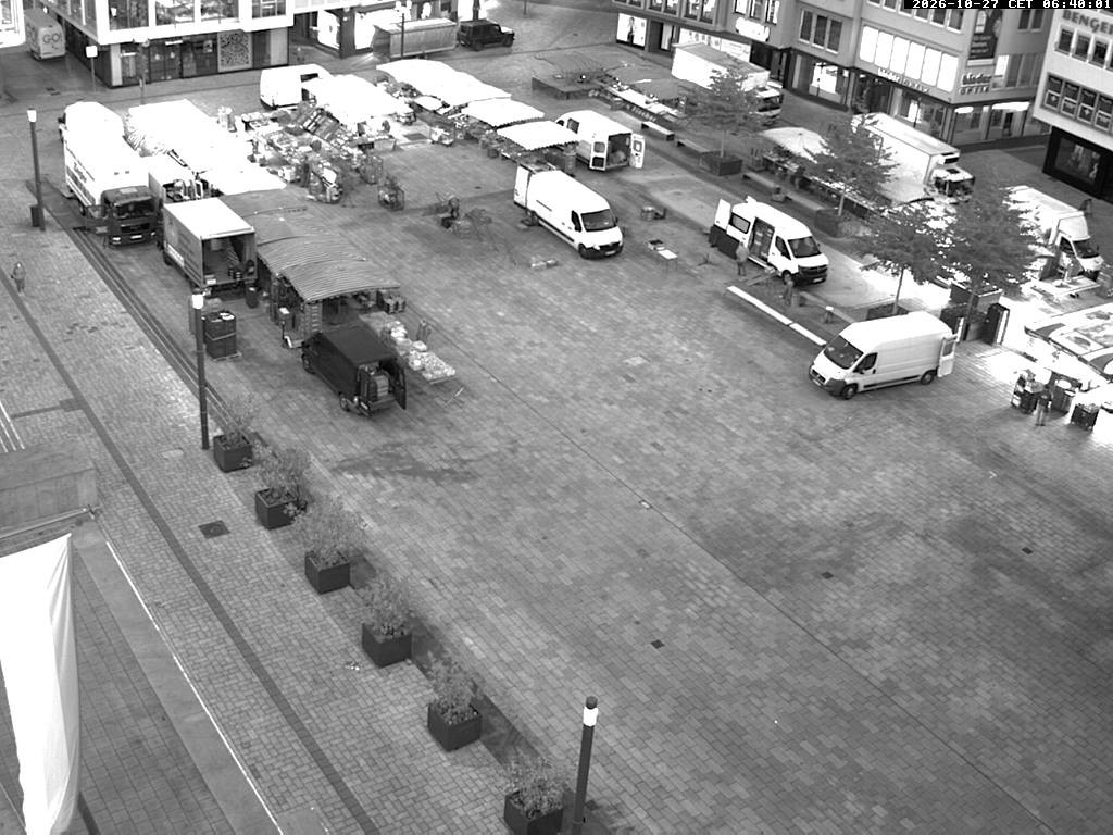 Archived image Webcam Stuttgart at the Market Square