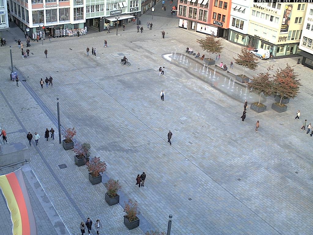 Archiv Foto Webcam Stuttgart: Marktplatz