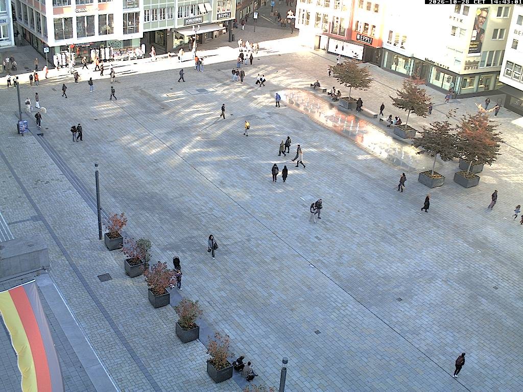 Archiv Foto Webcam Stuttgart: Marktplatz