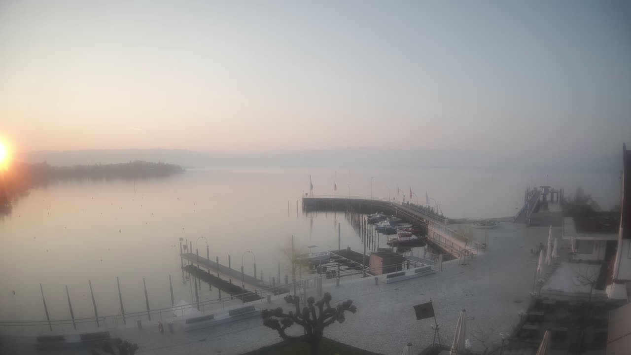 Archiv Foto Webcam Wasserburg am Bodensee: Hafen