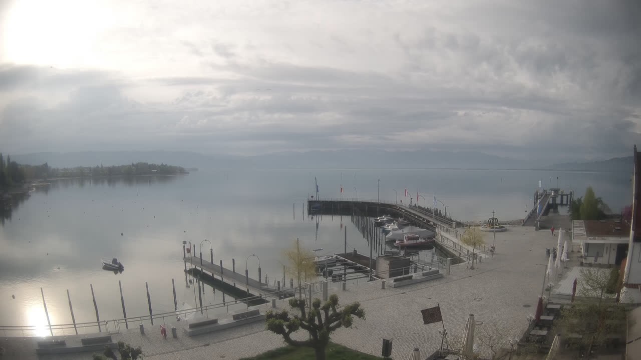 Archiv Foto Webcam Wasserburg am Bodensee: Hafen