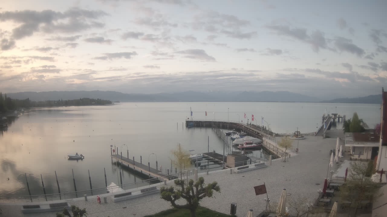 Archiv Foto Webcam Wasserburg am Bodensee: Hafen