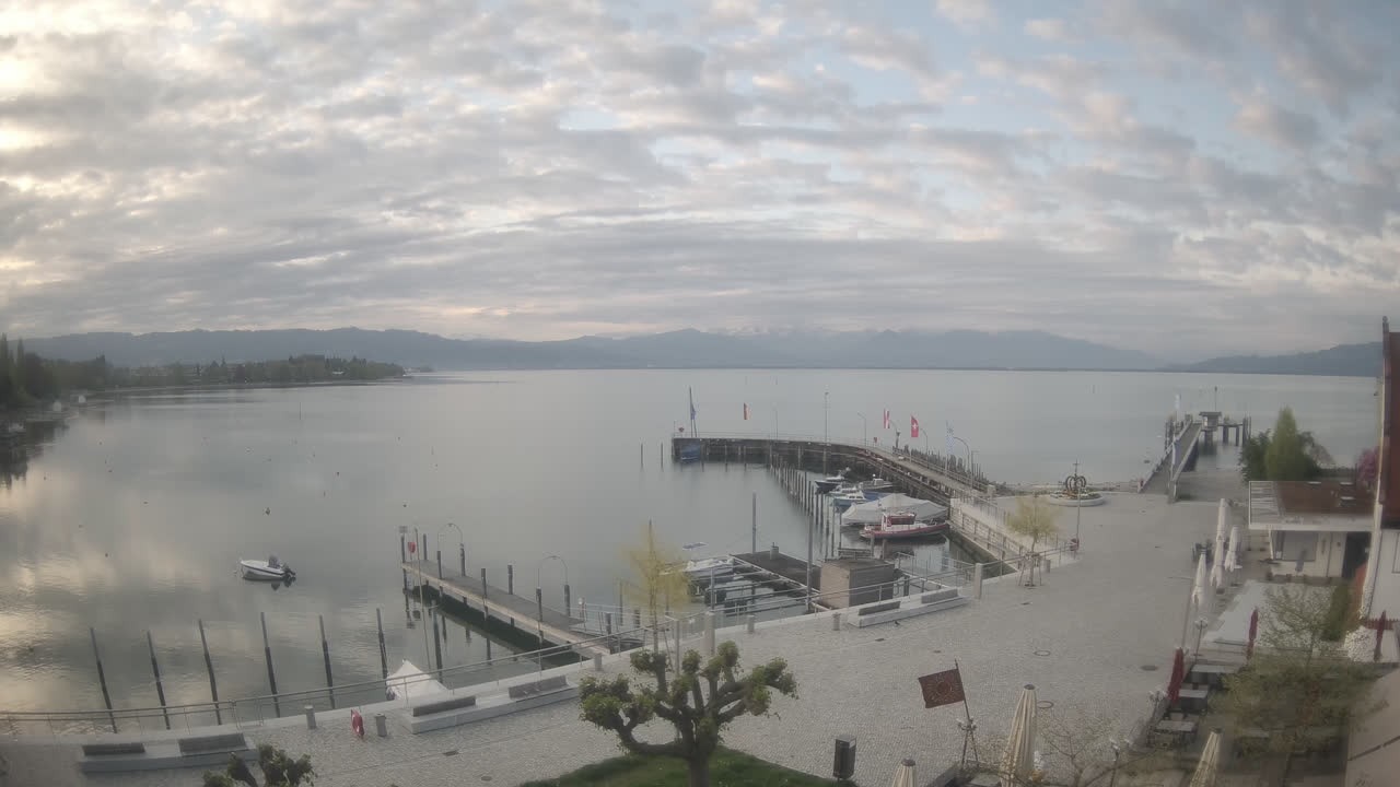 Archiv Foto Webcam Wasserburg am Bodensee: Hafen
