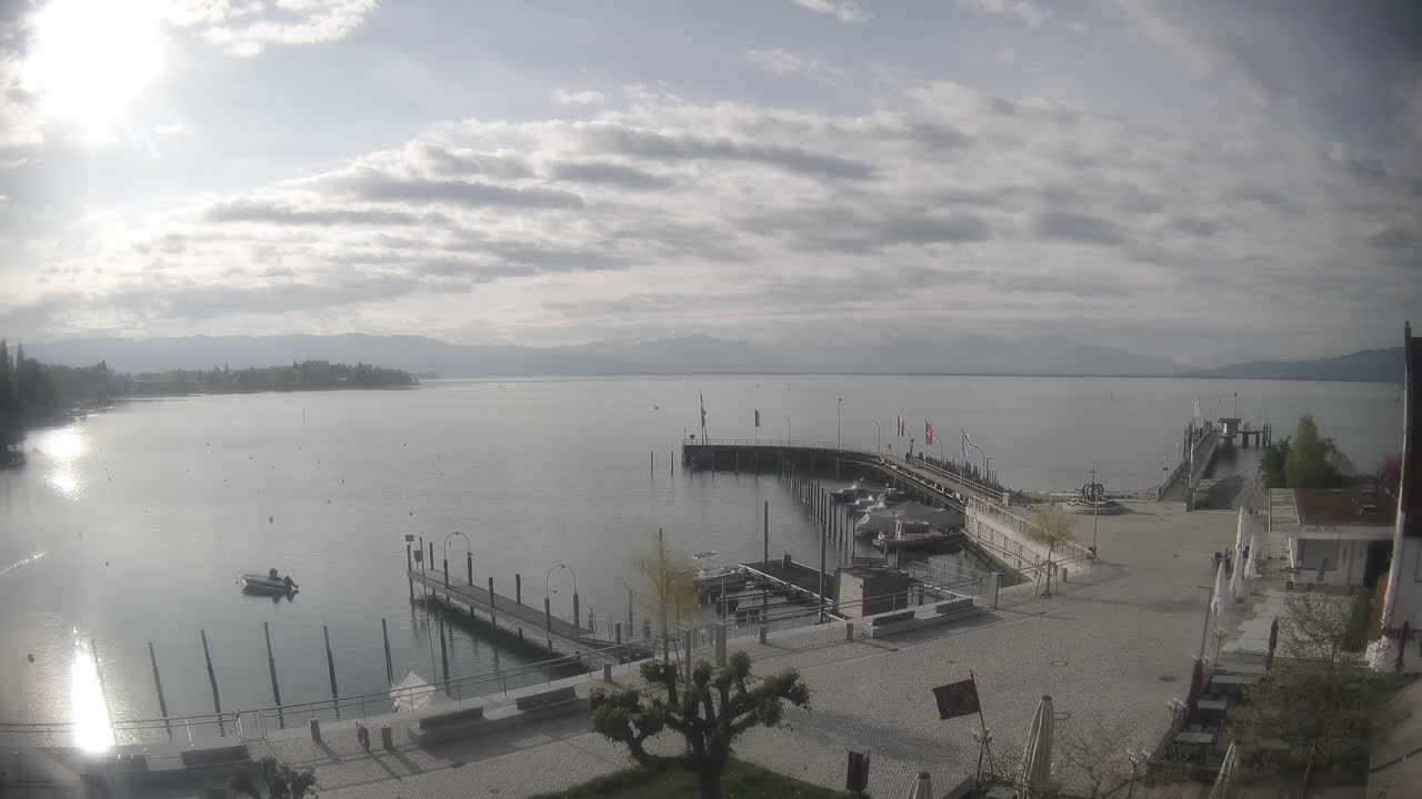Archiv Foto Webcam Wasserburg am Bodensee: Hafen