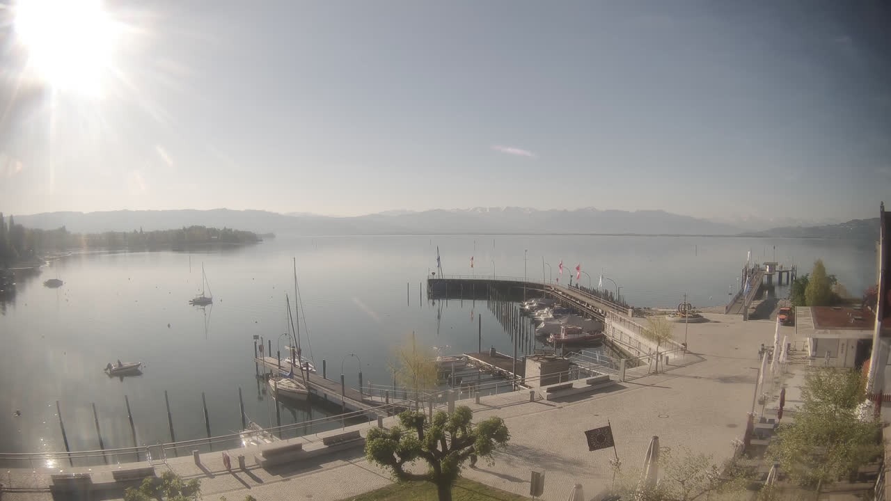 Archiv Foto Webcam Wasserburg am Bodensee: Hafen