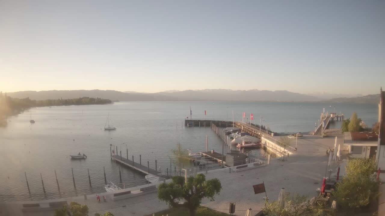 Archiv Foto Webcam Wasserburg am Bodensee: Hafen