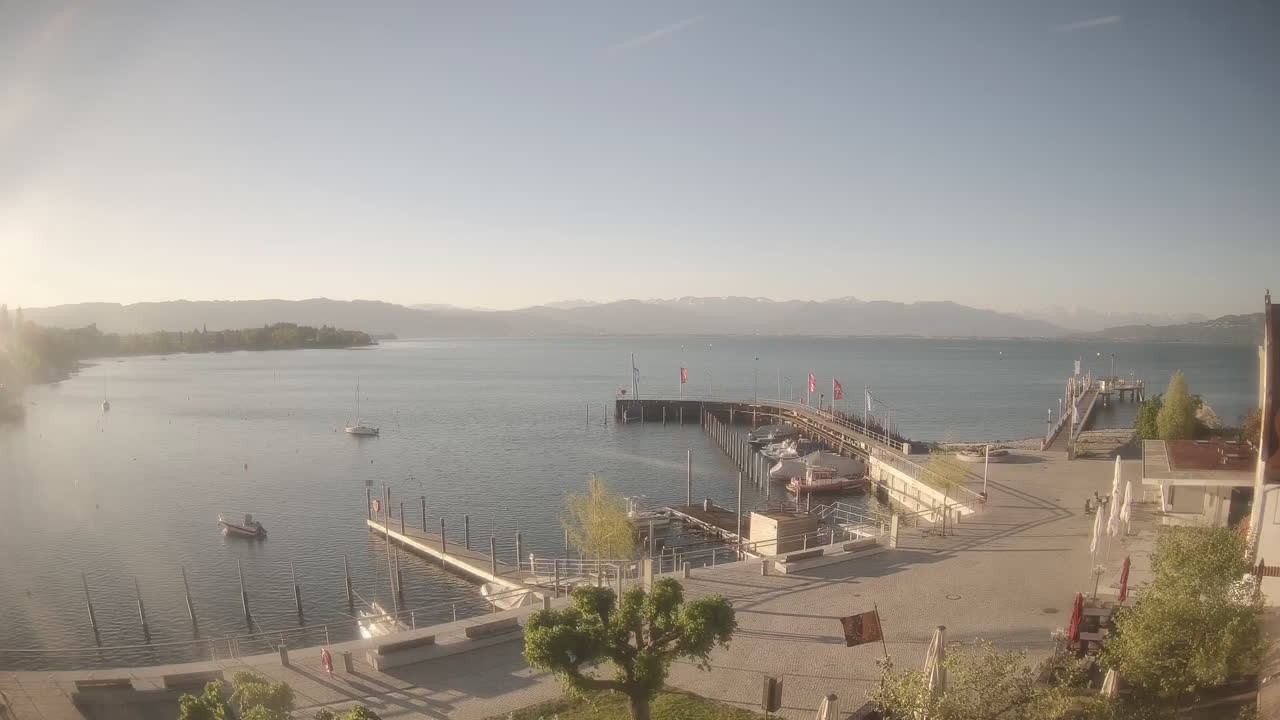 Archiv Foto Webcam Wasserburg am Bodensee: Hafen