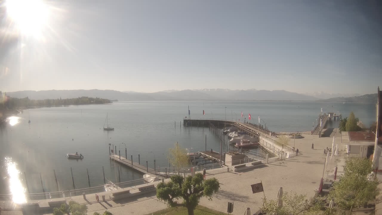 Archiv Foto Webcam Wasserburg am Bodensee: Hafen