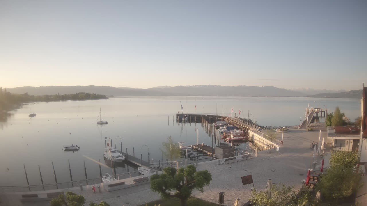 Archiv Foto Webcam Wasserburg am Bodensee: Hafen