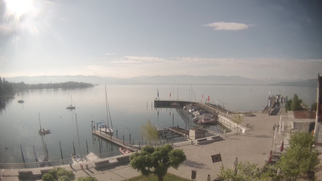 Archiv Foto Webcam Wasserburg am Bodensee: Hafen