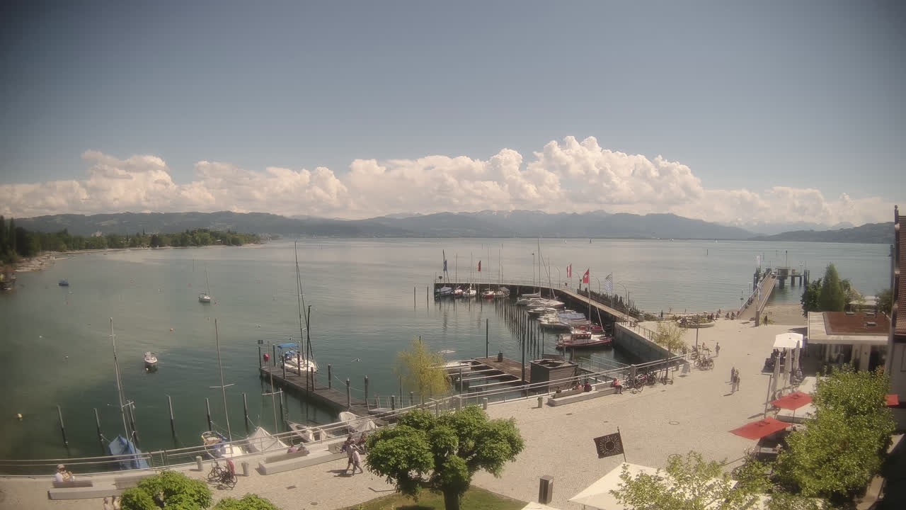 Archiv Foto Webcam Wasserburg am Bodensee: Hafen