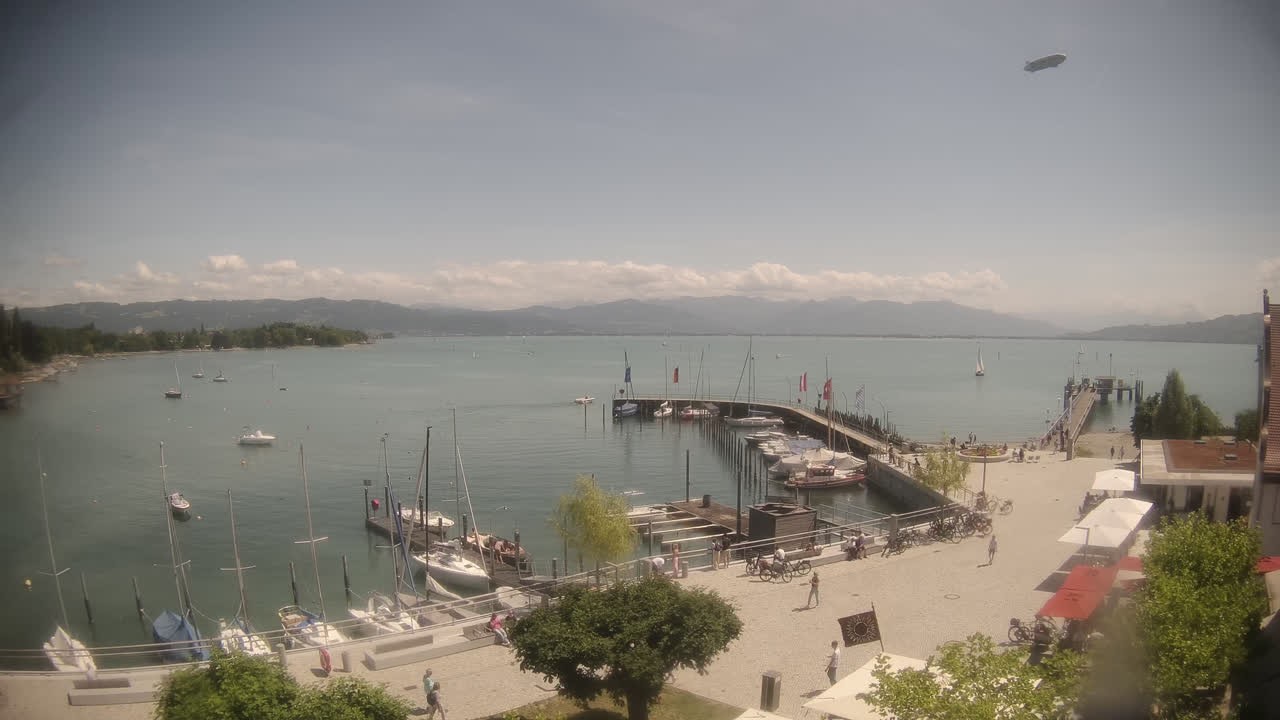 Archiv Foto Webcam Wasserburg am Bodensee: Hafen