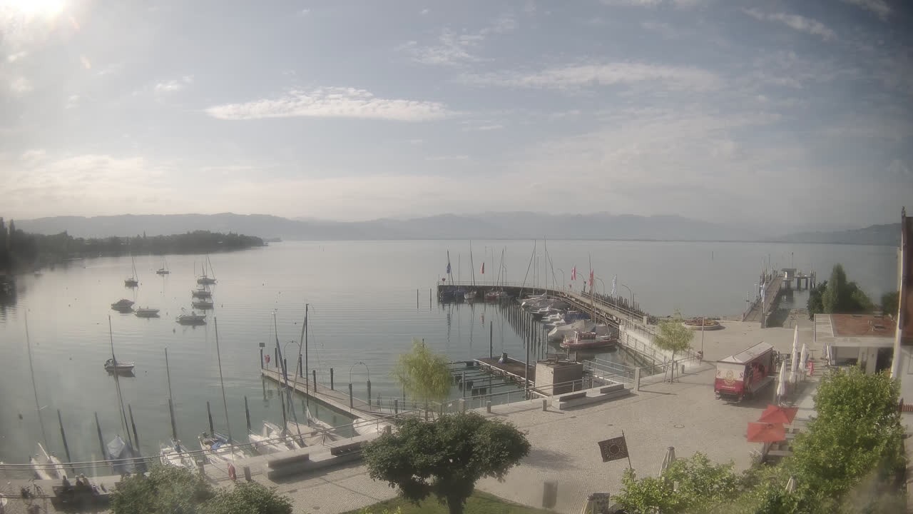 Archiv Foto Webcam Wasserburg am Bodensee: Hafen