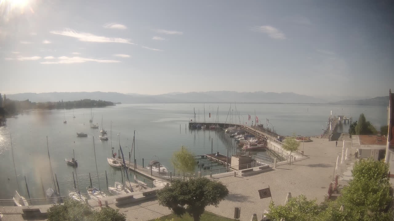Archiv Foto Webcam Wasserburg am Bodensee: Hafen