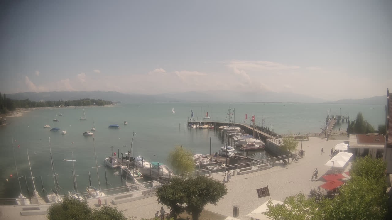Archiv Foto Webcam Wasserburg am Bodensee: Hafen
