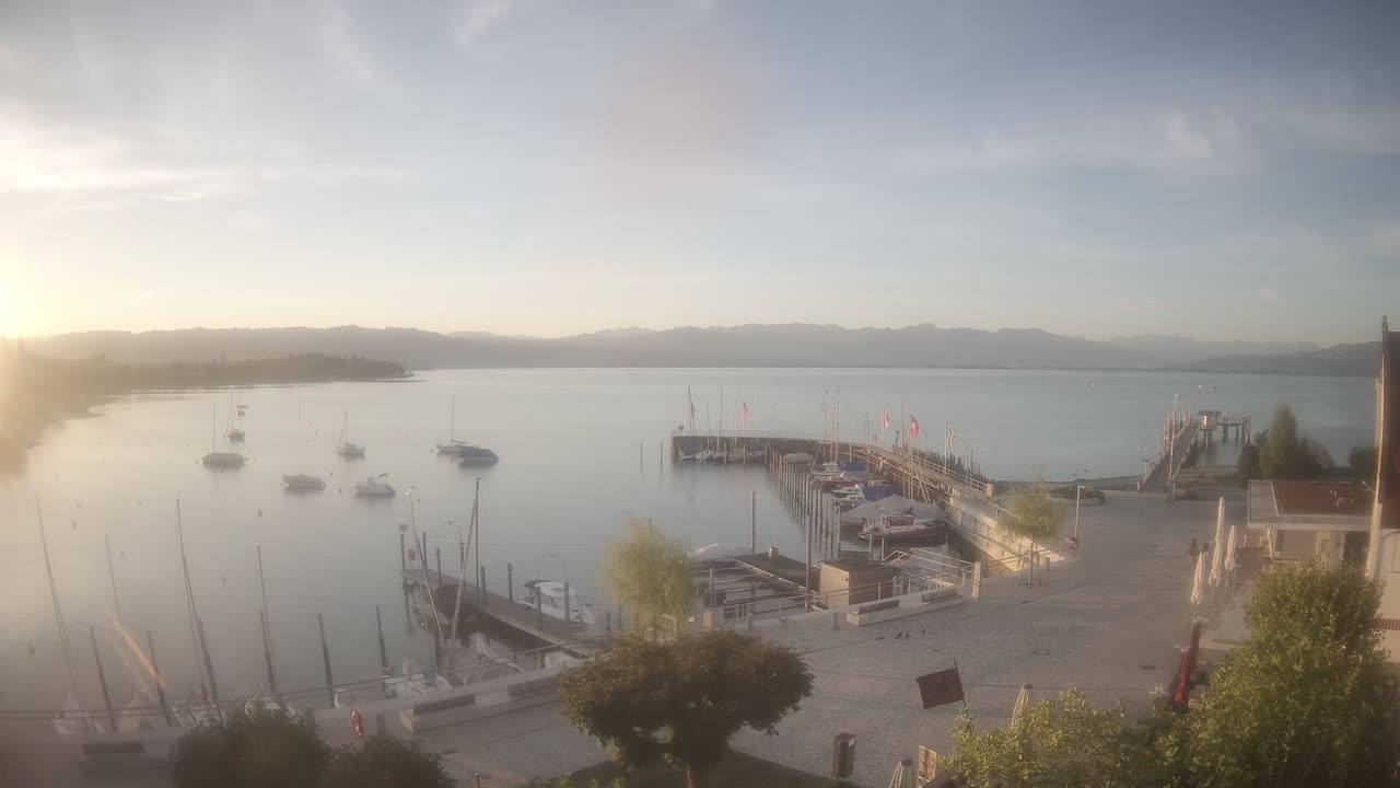 Archiv Foto Webcam Wasserburg am Bodensee: Hafen