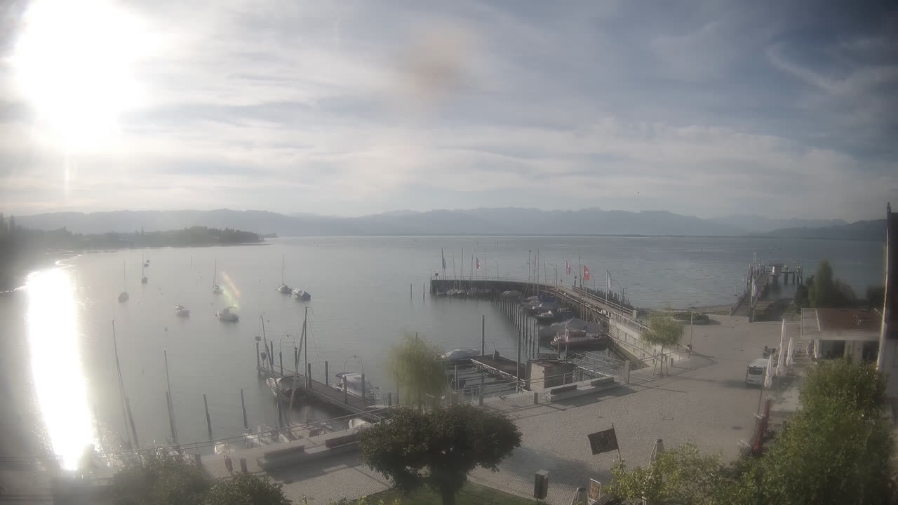 Archiv Foto Webcam Wasserburg am Bodensee: Hafen