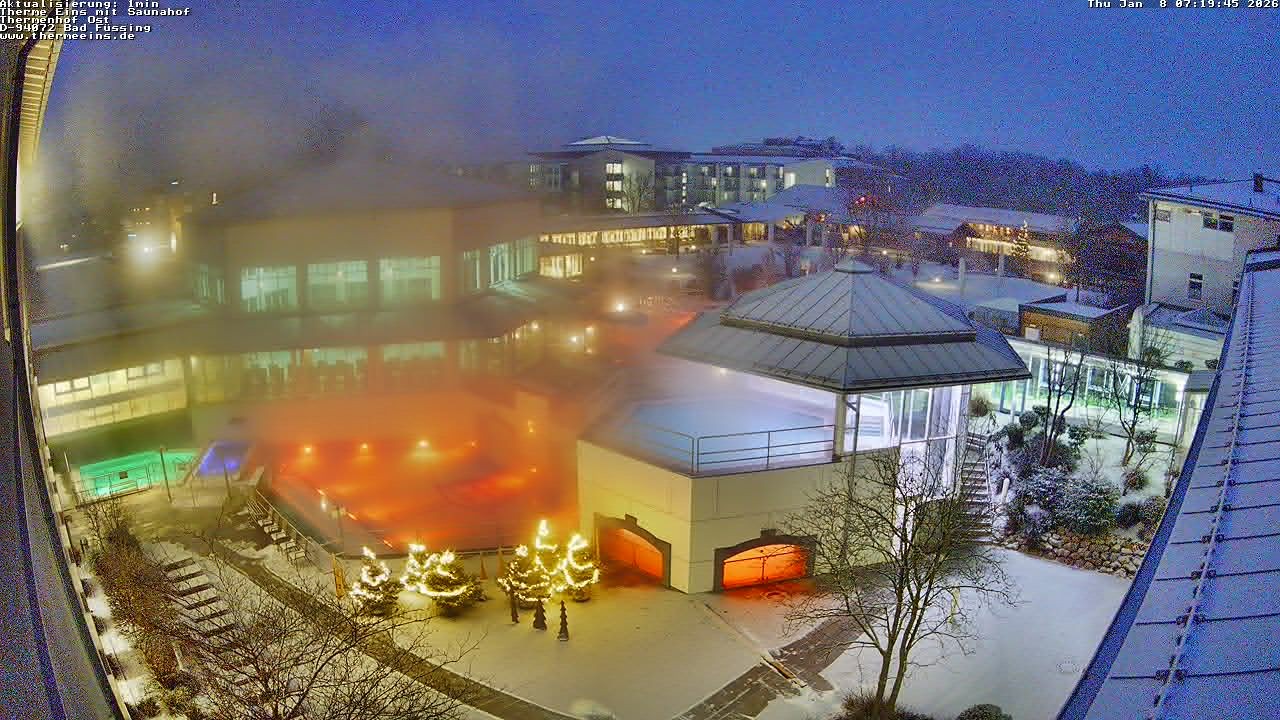 Archiv Foto Webcam Bad Füssing: Therme Eins - Thermenhof Ost