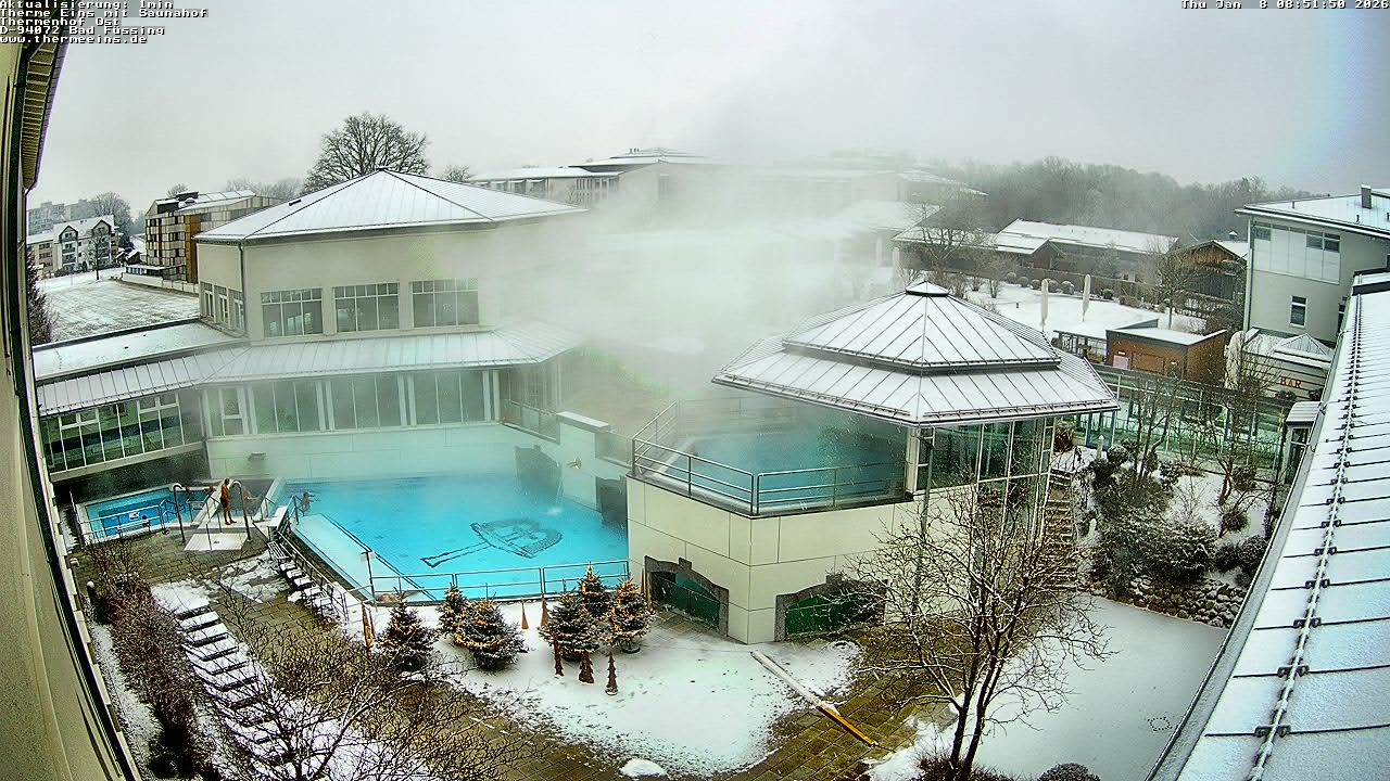 Archiv Foto Webcam Bad Füssing: Therme Eins - Thermenhof Ost