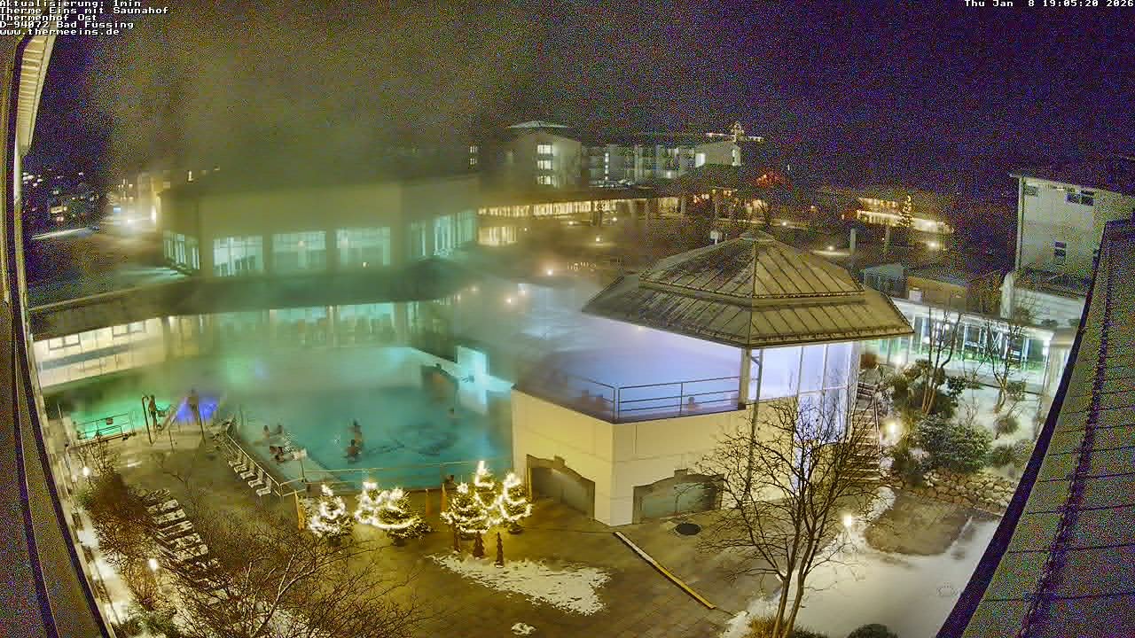 Archiv Foto Webcam Bad Füssing: Therme Eins - Thermenhof Ost