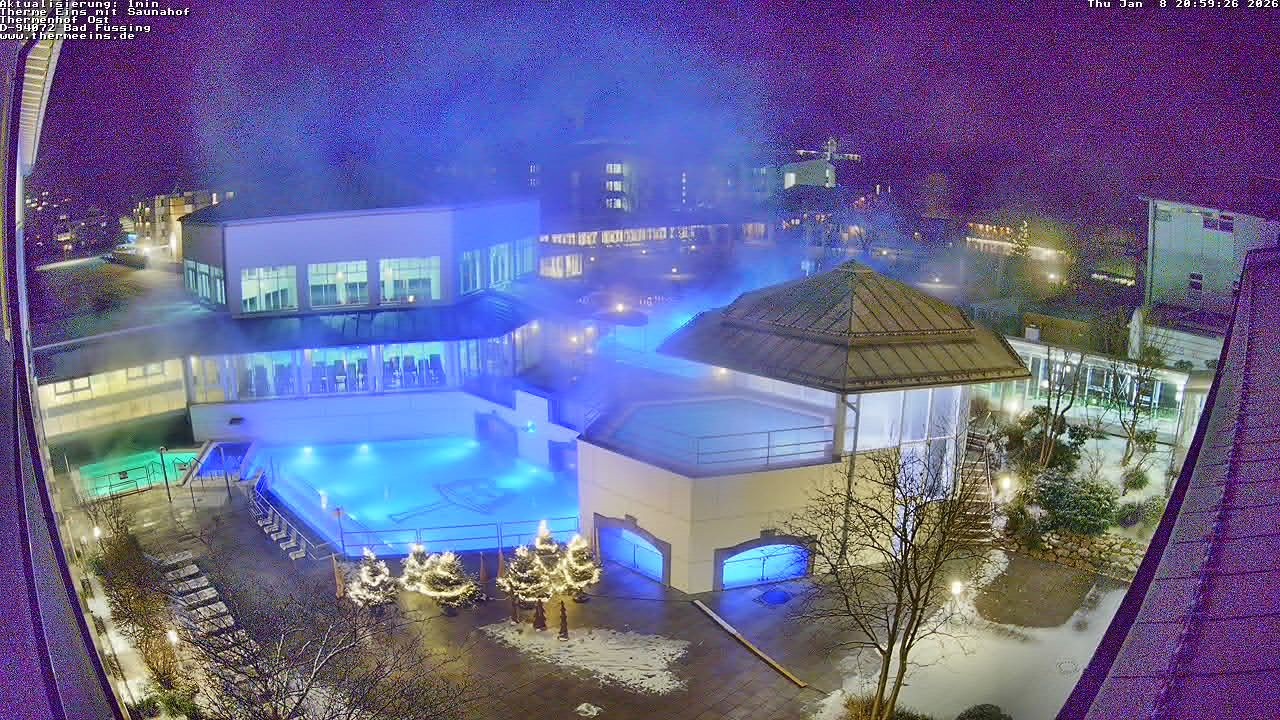 Archiv Foto Webcam Bad Füssing: Therme Eins - Thermenhof Ost