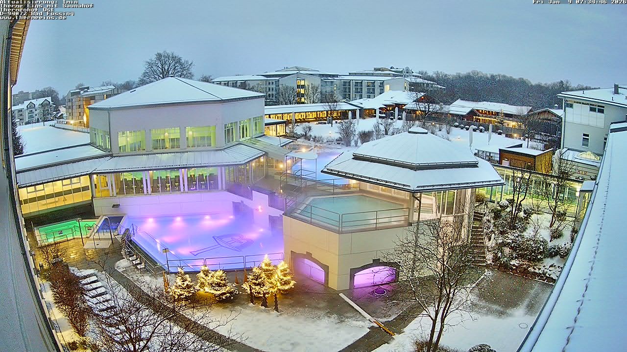 Archiv Foto Webcam Bad Füssing: Therme Eins - Thermenhof Ost