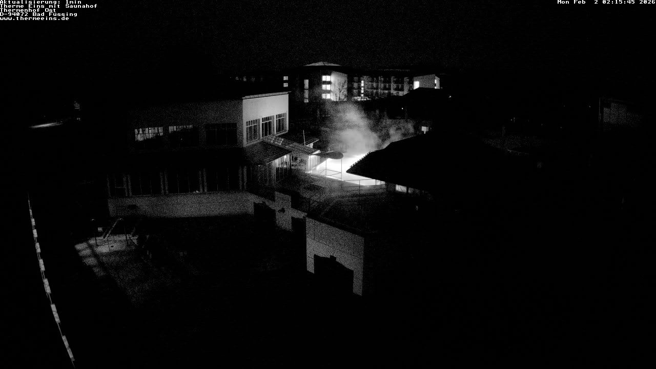 Archiv Foto Webcam Bad Füssing: Therme Eins - Thermenhof Ost