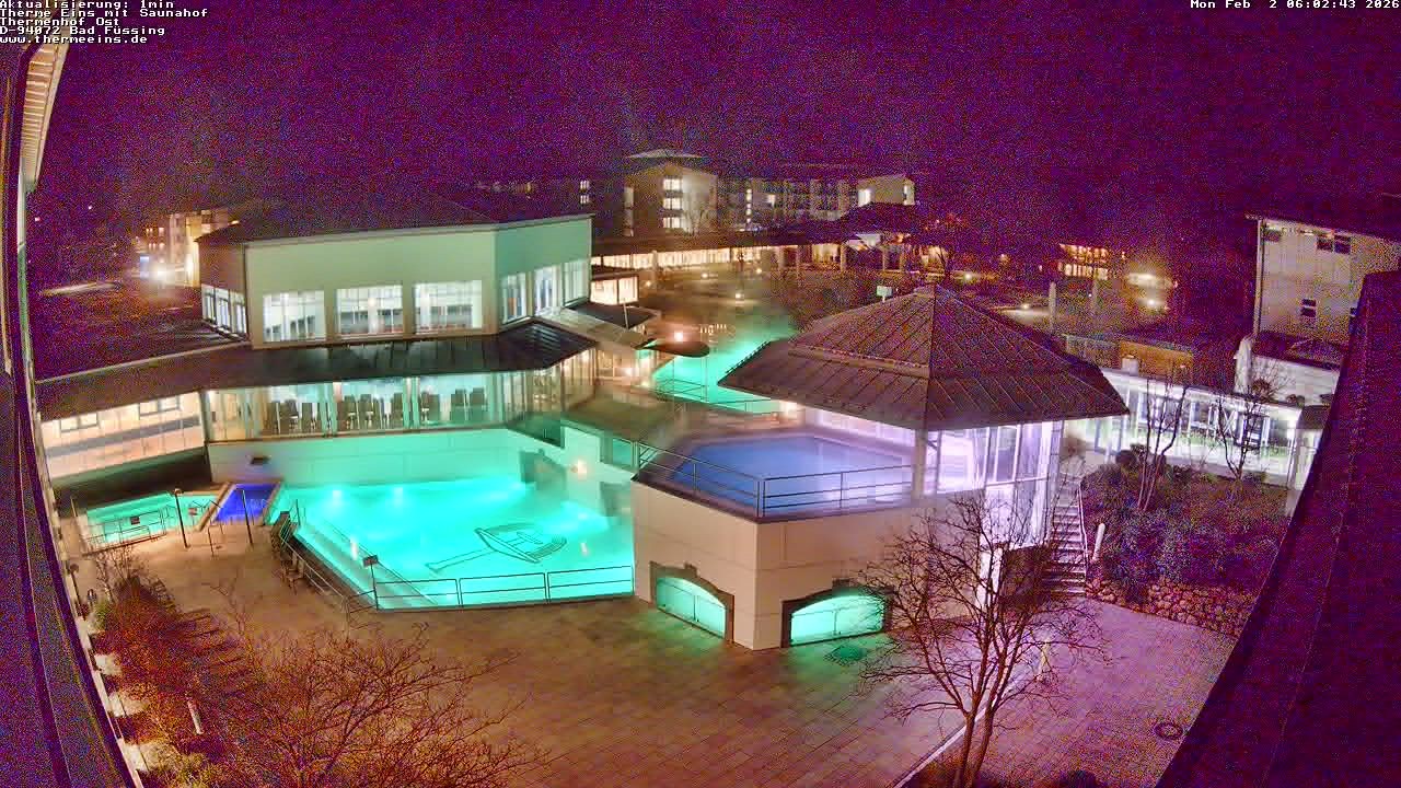 Archiv Foto Webcam Bad Füssing: Therme Eins - Thermenhof Ost