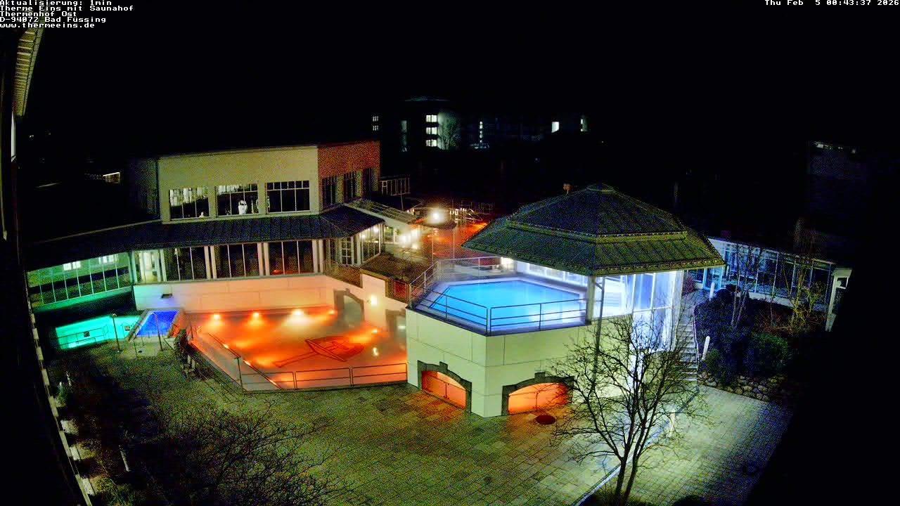 Archiv Foto Webcam Bad Füssing: Therme Eins - Thermenhof Ost