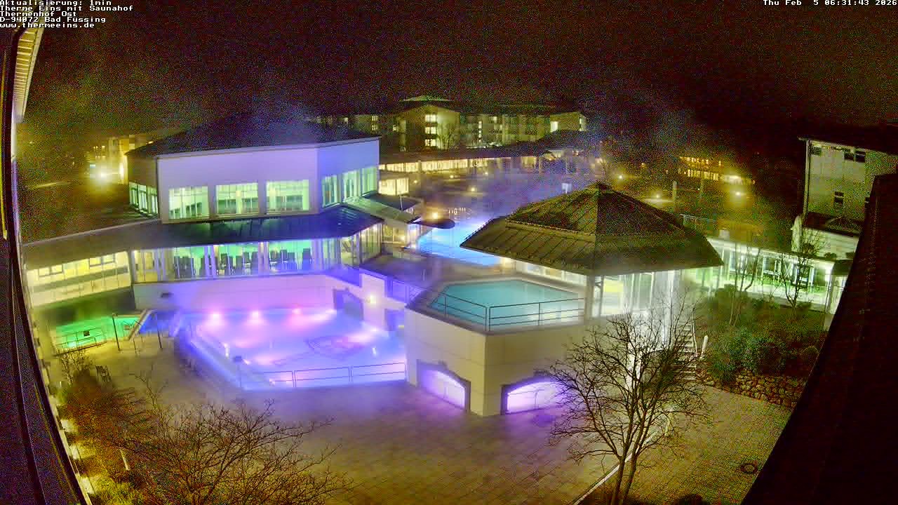 Archiv Foto Webcam Bad Füssing: Therme Eins - Thermenhof Ost