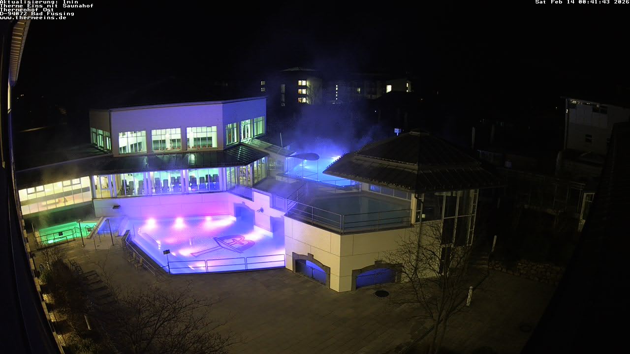 Archiv Foto Webcam Bad Füssing: Therme Eins - Thermenhof Ost