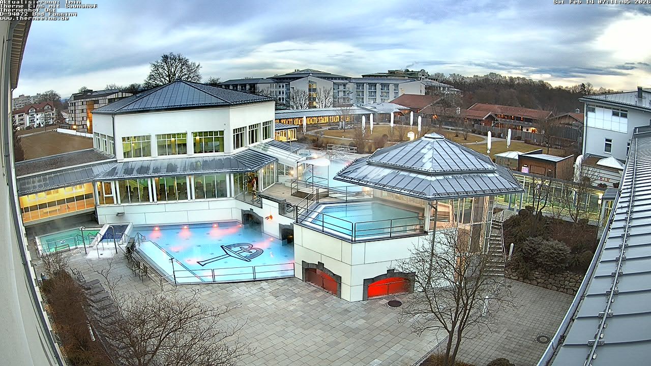 Archiv Foto Webcam Bad Füssing: Therme Eins - Thermenhof Ost