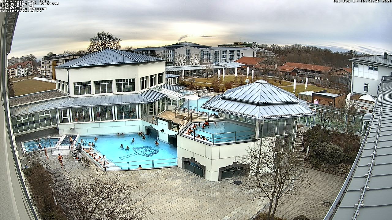 Archiv Foto Webcam Bad Füssing: Therme Eins - Thermenhof Ost