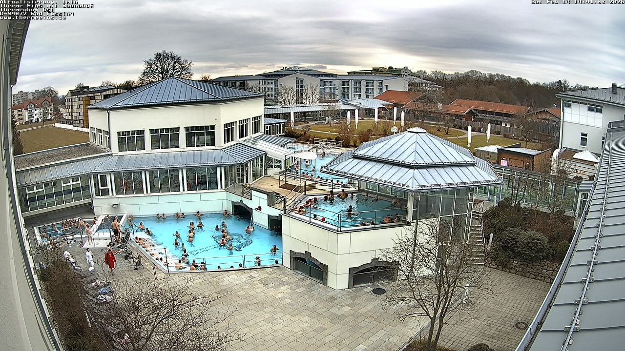 Archiv Foto Webcam Bad Füssing: Therme Eins - Thermenhof Ost