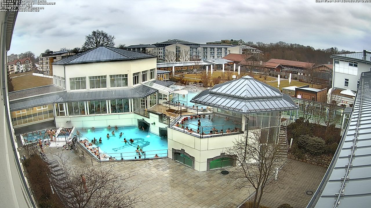 Archiv Foto Webcam Bad Füssing: Therme Eins - Thermenhof Ost