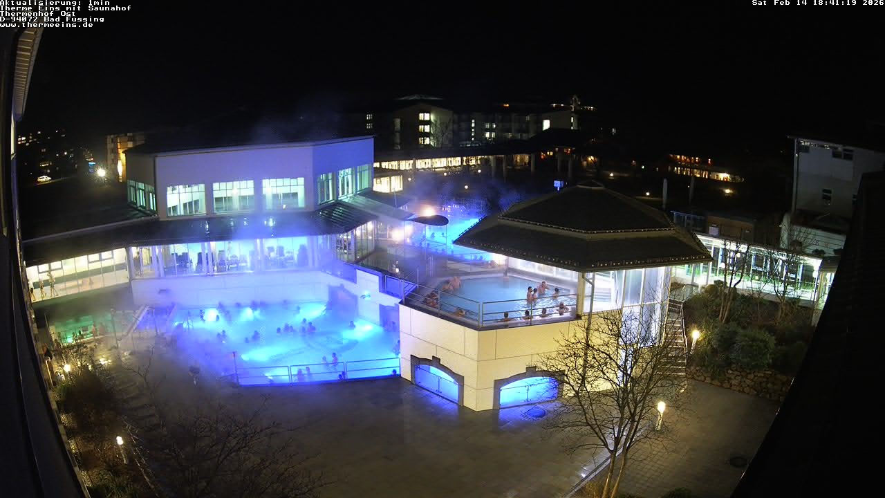 Archiv Foto Webcam Bad Füssing: Therme Eins - Thermenhof Ost