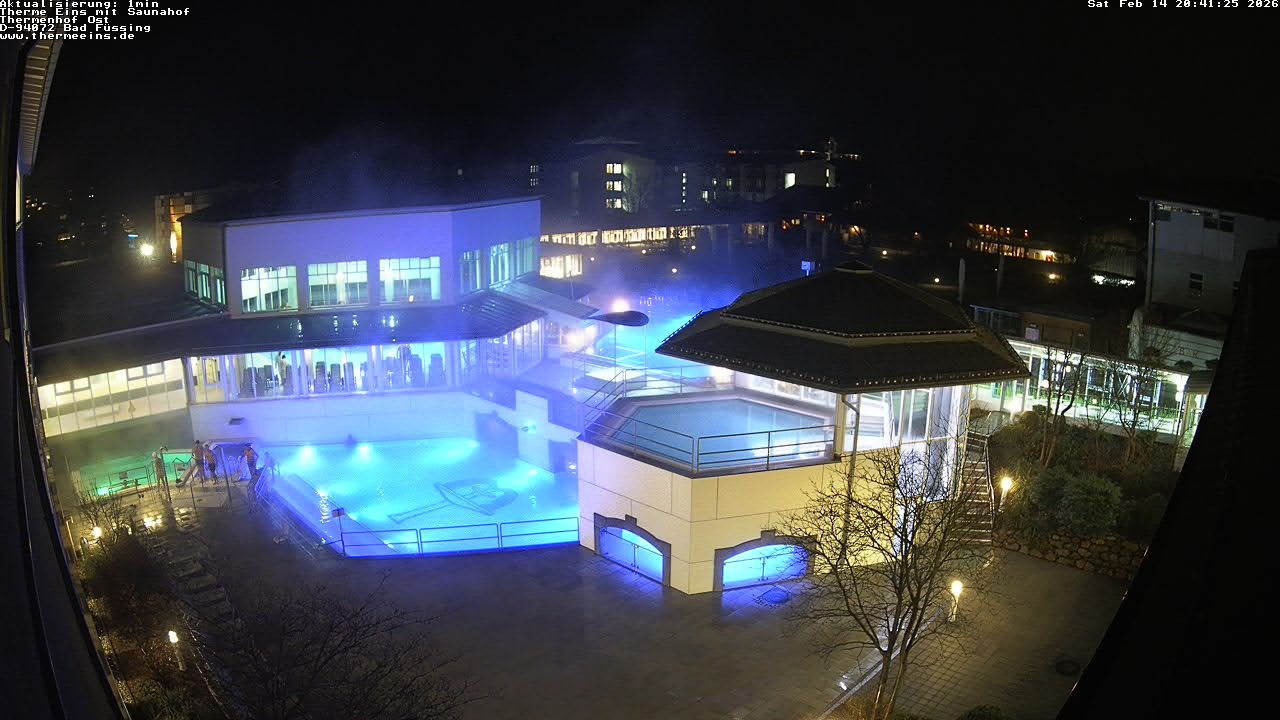 Archiv Foto Webcam Bad Füssing: Therme Eins - Thermenhof Ost