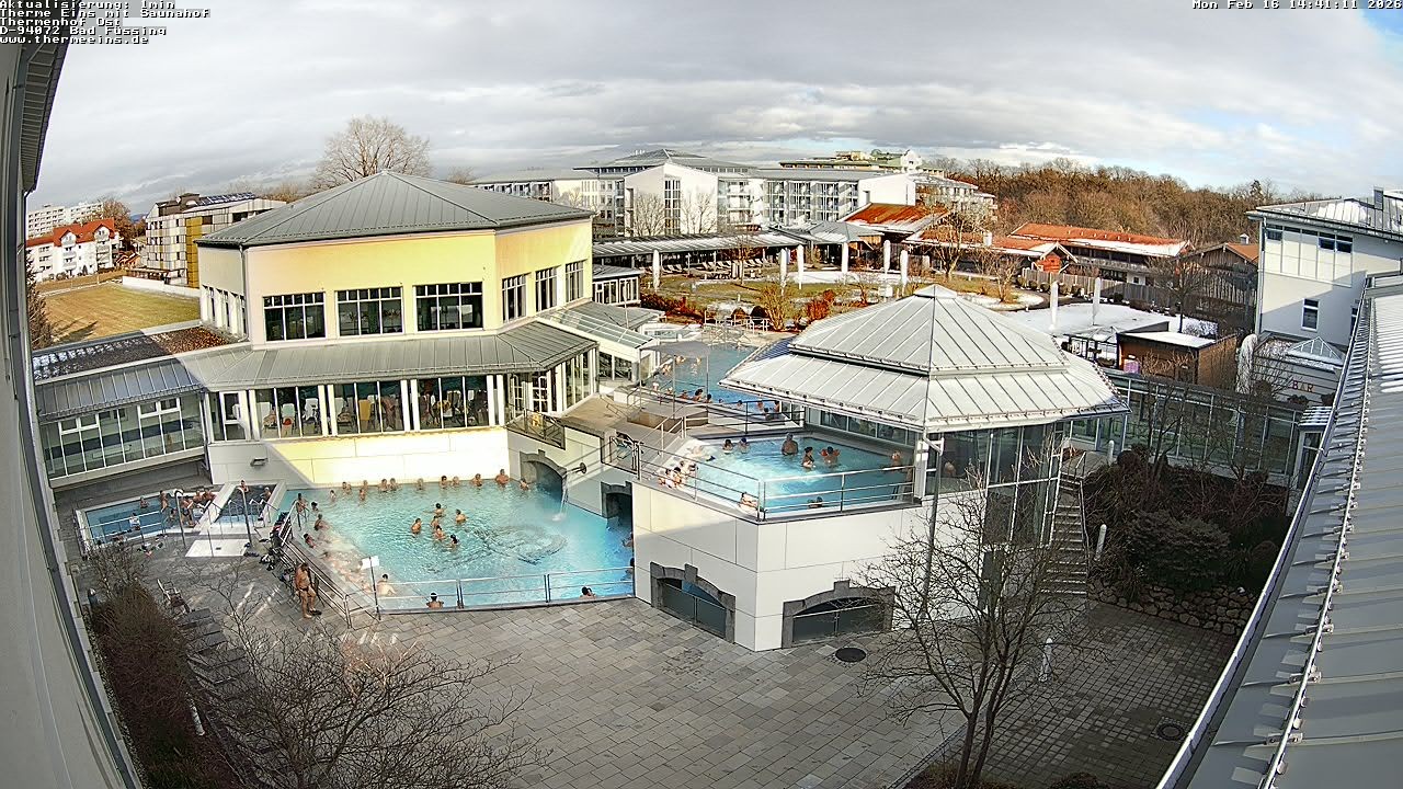 Archiv Foto Webcam Bad Füssing: Therme Eins - Thermenhof Ost