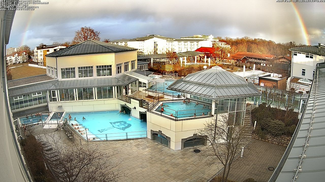 Archiv Foto Webcam Bad Füssing: Therme Eins - Thermenhof Ost