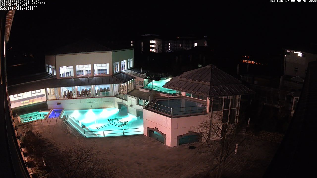 Archiv Foto Webcam Bad Füssing: Therme Eins - Thermenhof Ost