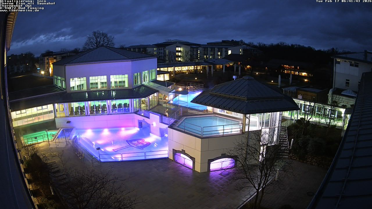 Archiv Foto Webcam Bad Füssing: Therme Eins - Thermenhof Ost