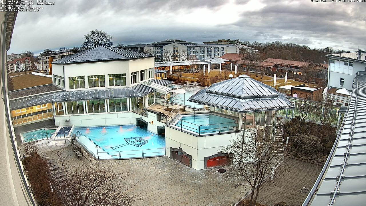 Archiv Foto Webcam Bad Füssing: Therme Eins - Thermenhof Ost