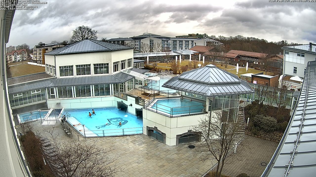 Archiv Foto Webcam Bad Füssing: Therme Eins - Thermenhof Ost