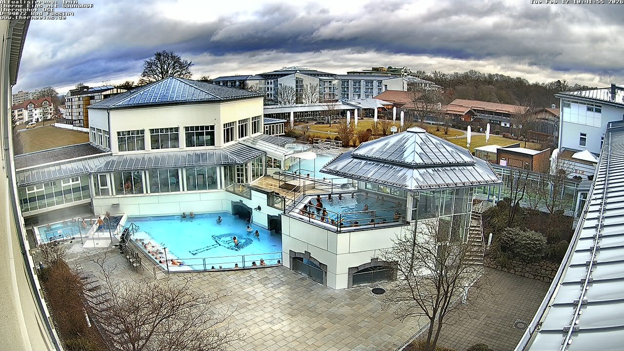 Archiv Foto Webcam Bad Füssing: Therme Eins - Thermenhof Ost