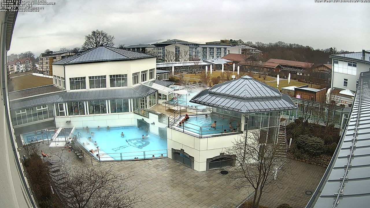Archiv Foto Webcam Bad Füssing: Therme Eins - Thermenhof Ost