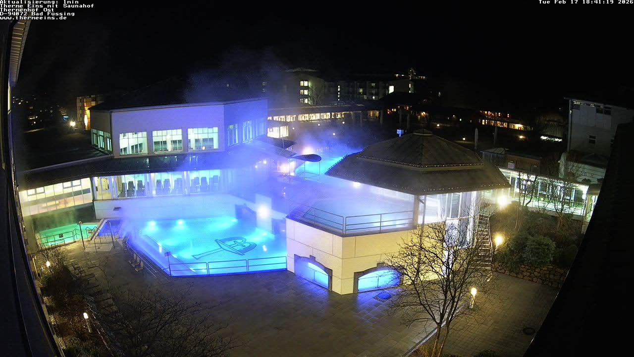 Archiv Foto Webcam Bad Füssing: Therme Eins - Thermenhof Ost