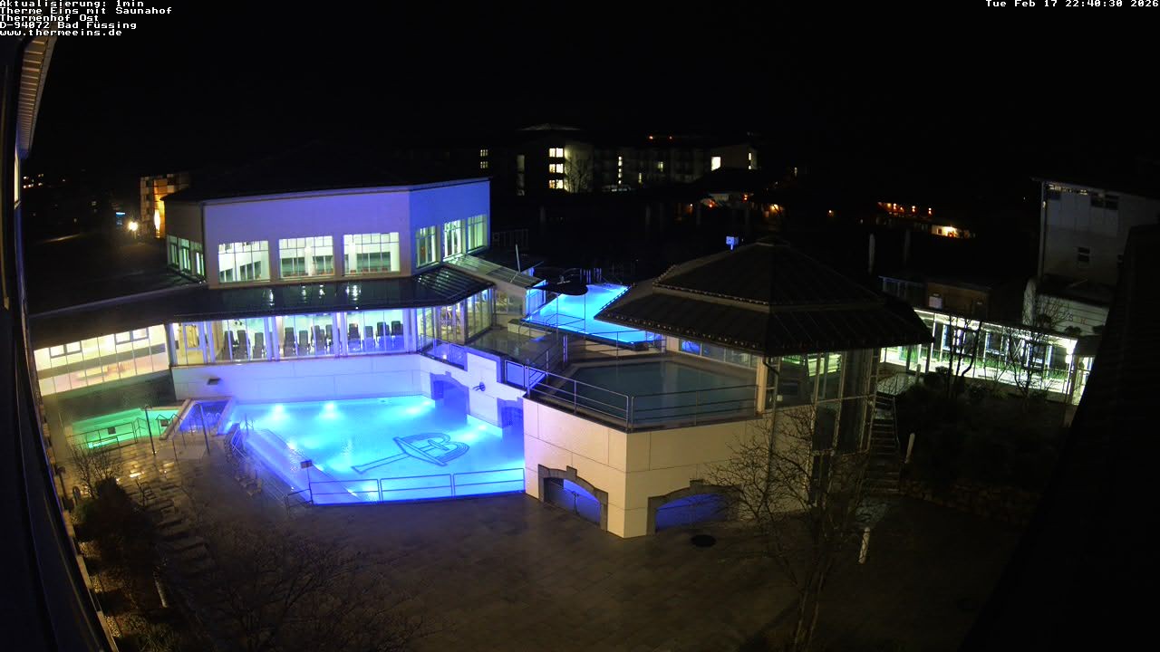 Archiv Foto Webcam Bad Füssing: Therme Eins - Thermenhof Ost