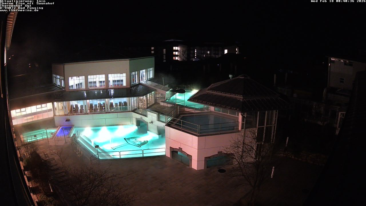 Archiv Foto Webcam Bad Füssing: Therme Eins - Thermenhof Ost