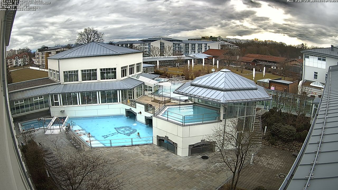 Archiv Foto Webcam Bad Füssing: Therme Eins - Thermenhof Ost